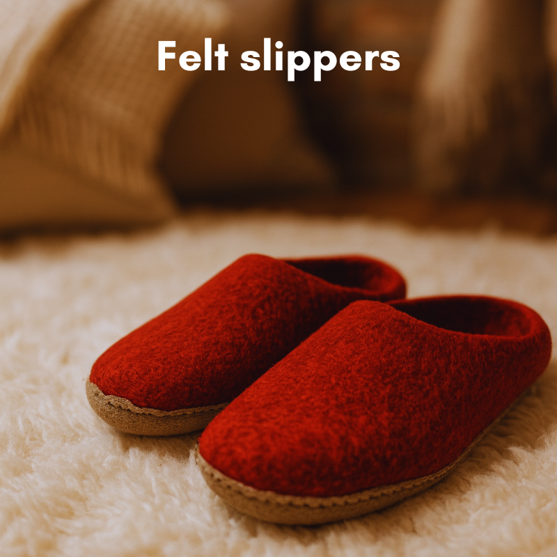 Felt slippers